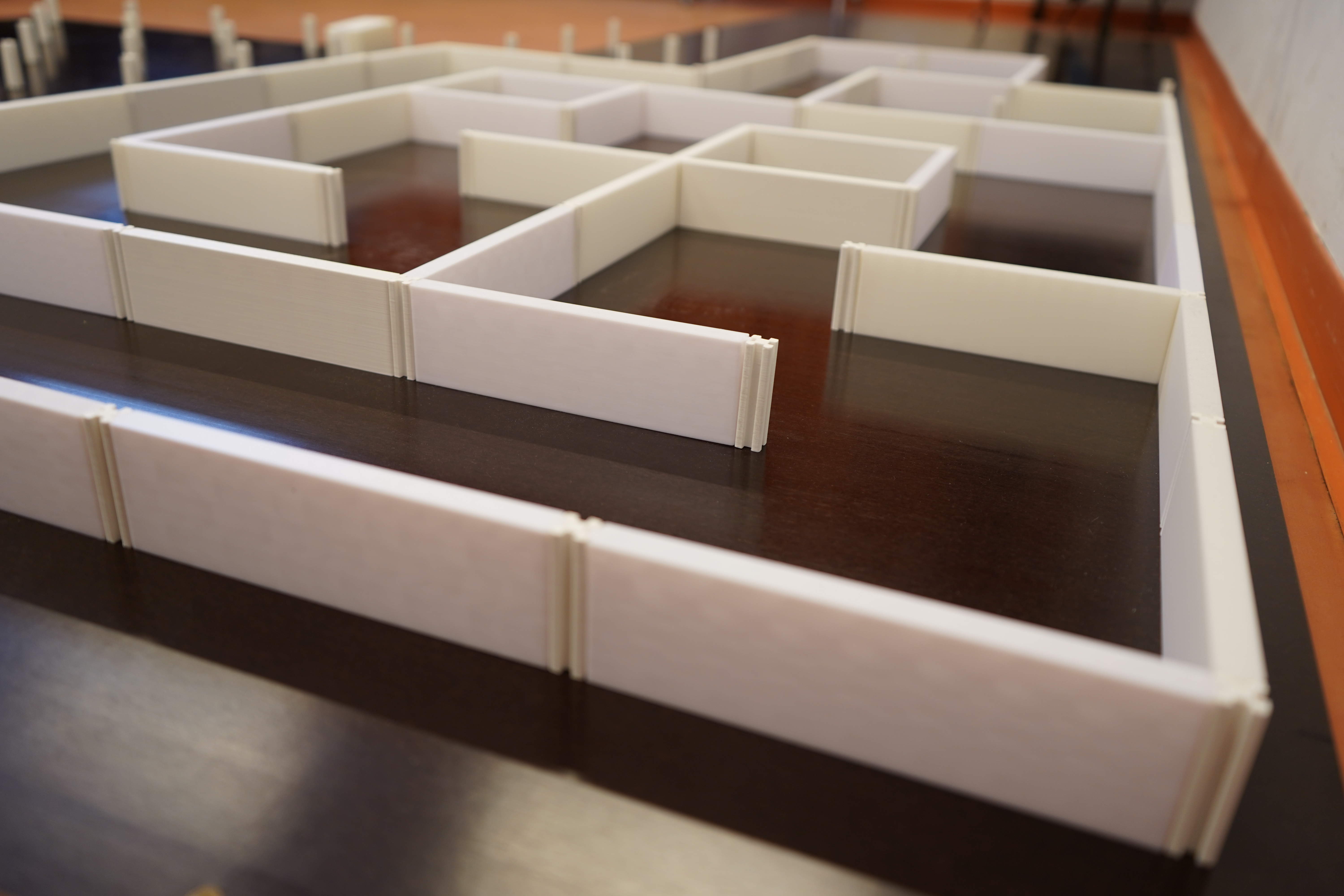 Nahaufnahme der Labyrinthwände